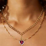 Collar Dúo de Corazón y Espada 🗡️❤️ 2 EN 1 ✨